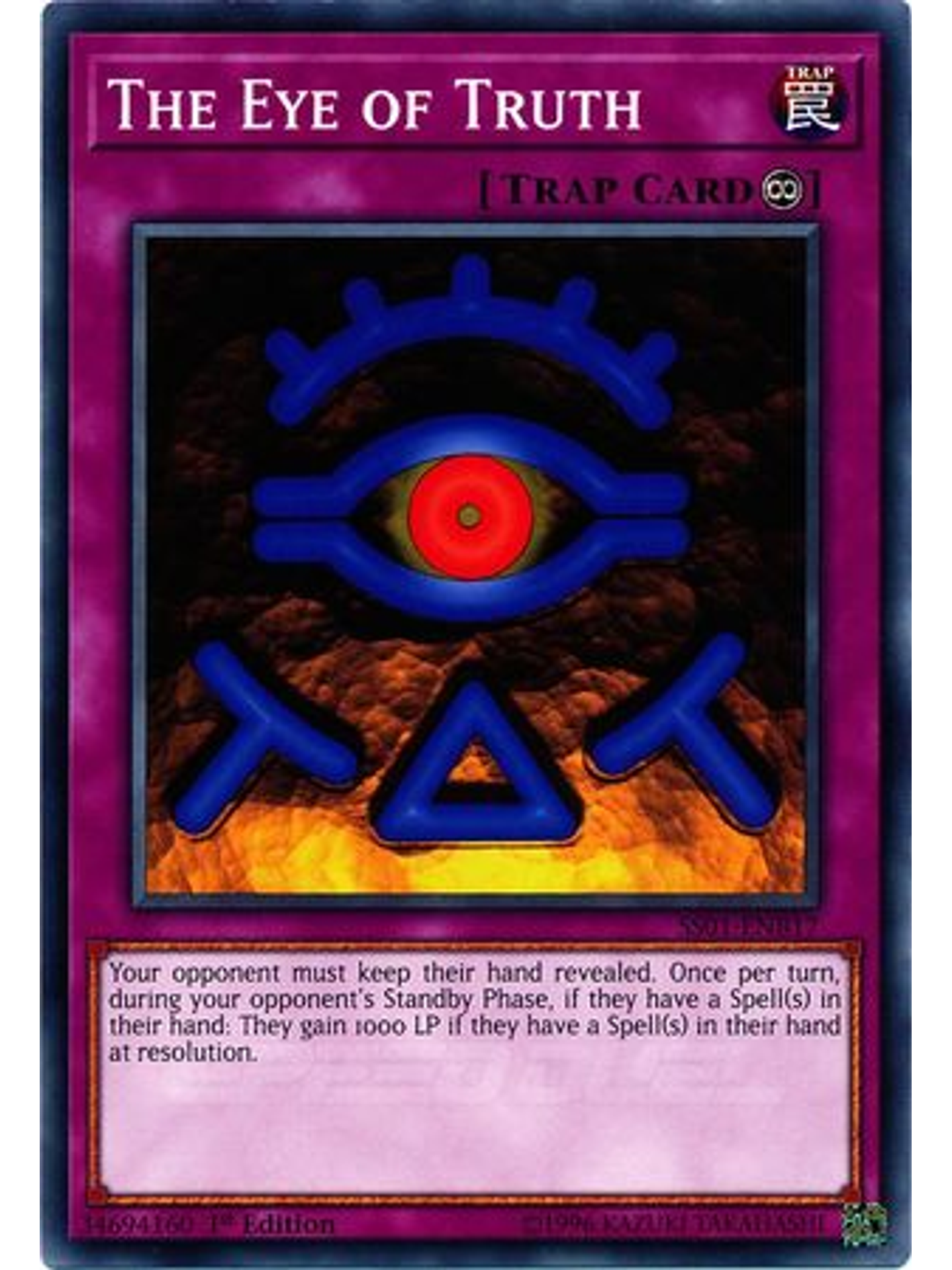 The Eye of Truth - SS01-ENB17 - Common 1st Edition 1