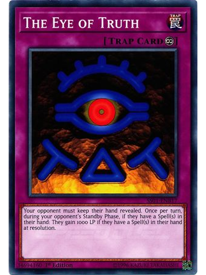 The Eye of Truth - SS01-ENB17 - Common 1st Edition 1