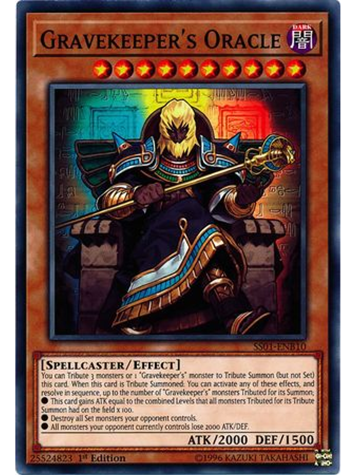 Gravekeeper's Oracle - SS01-ENB10 - Common 1st Edition 1