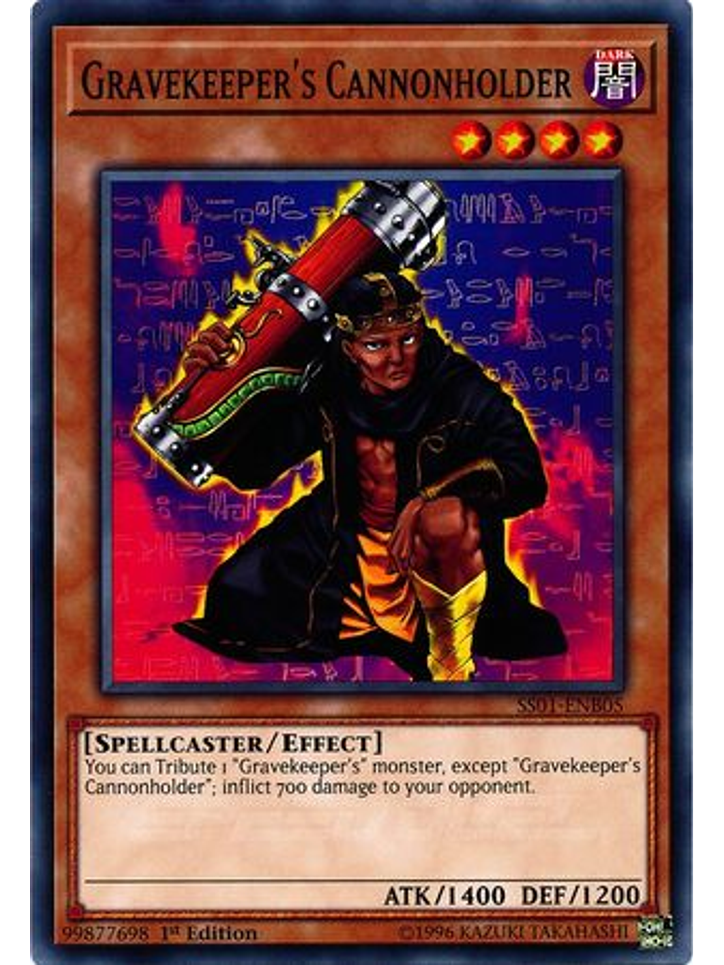 Gravekeeper's Cannonholder - SS01-ENB05 - Common 1st Edition 1