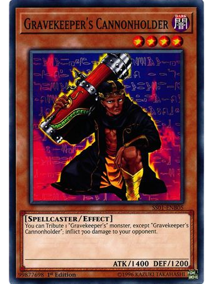 Gravekeeper's Cannonholder - SS01-ENB05 - Common 1st Edition 1