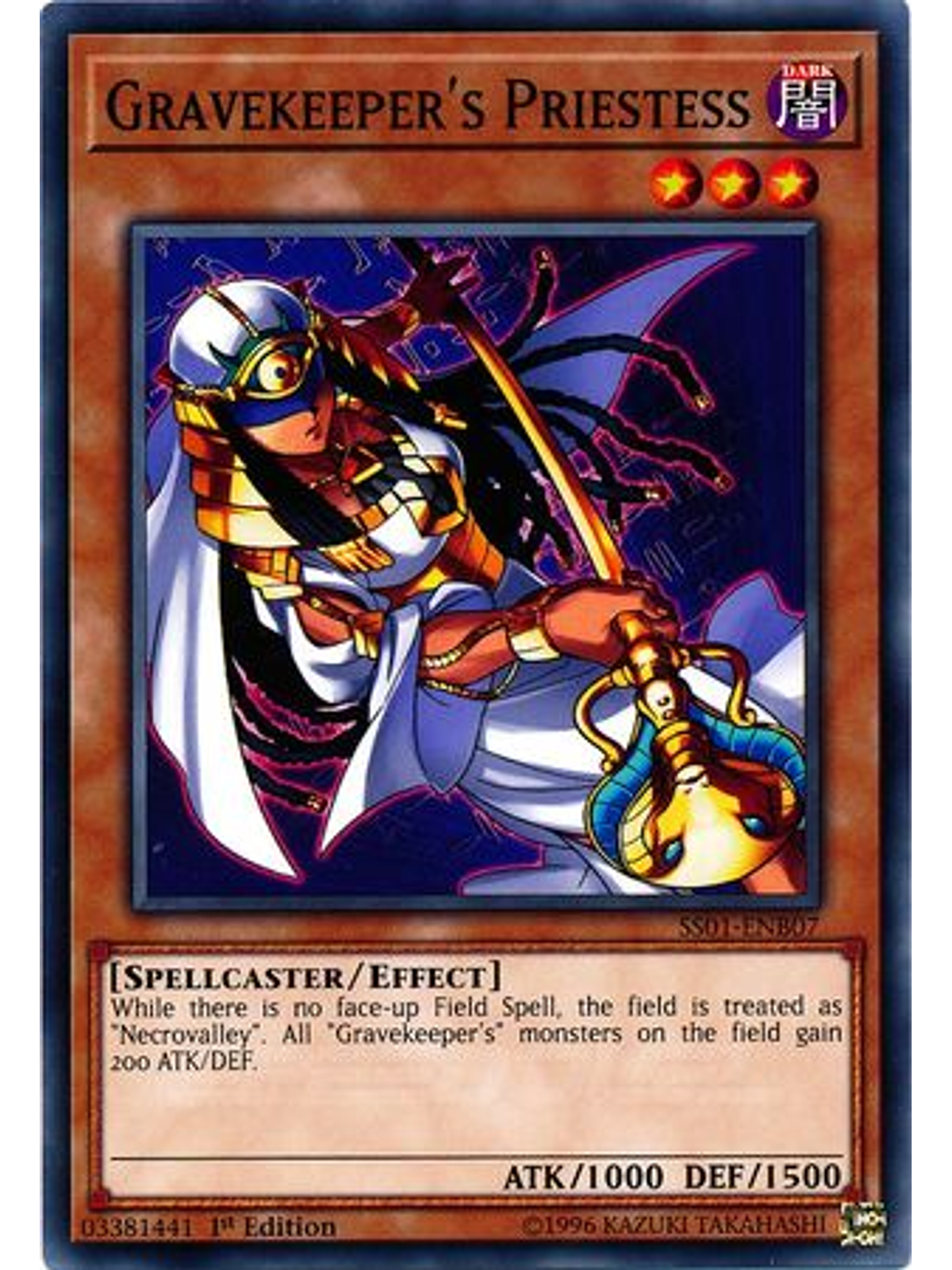 Gravekeeper's Priestess - SS01-ENB07 - Common 1st Edition 1