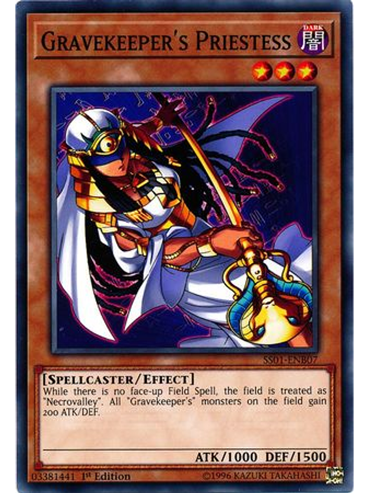 Gravekeeper's Priestess - SS01-ENB07 - Common 1st Edition 1