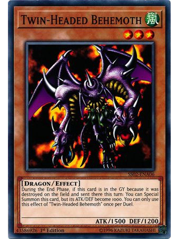 Twin-Headed Behemoth - SS02-ENA06 - Common 1st Edition 1