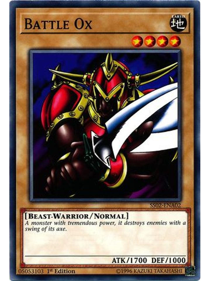 Battle Ox - SS02-ENA02 - Common 1st Edition 1