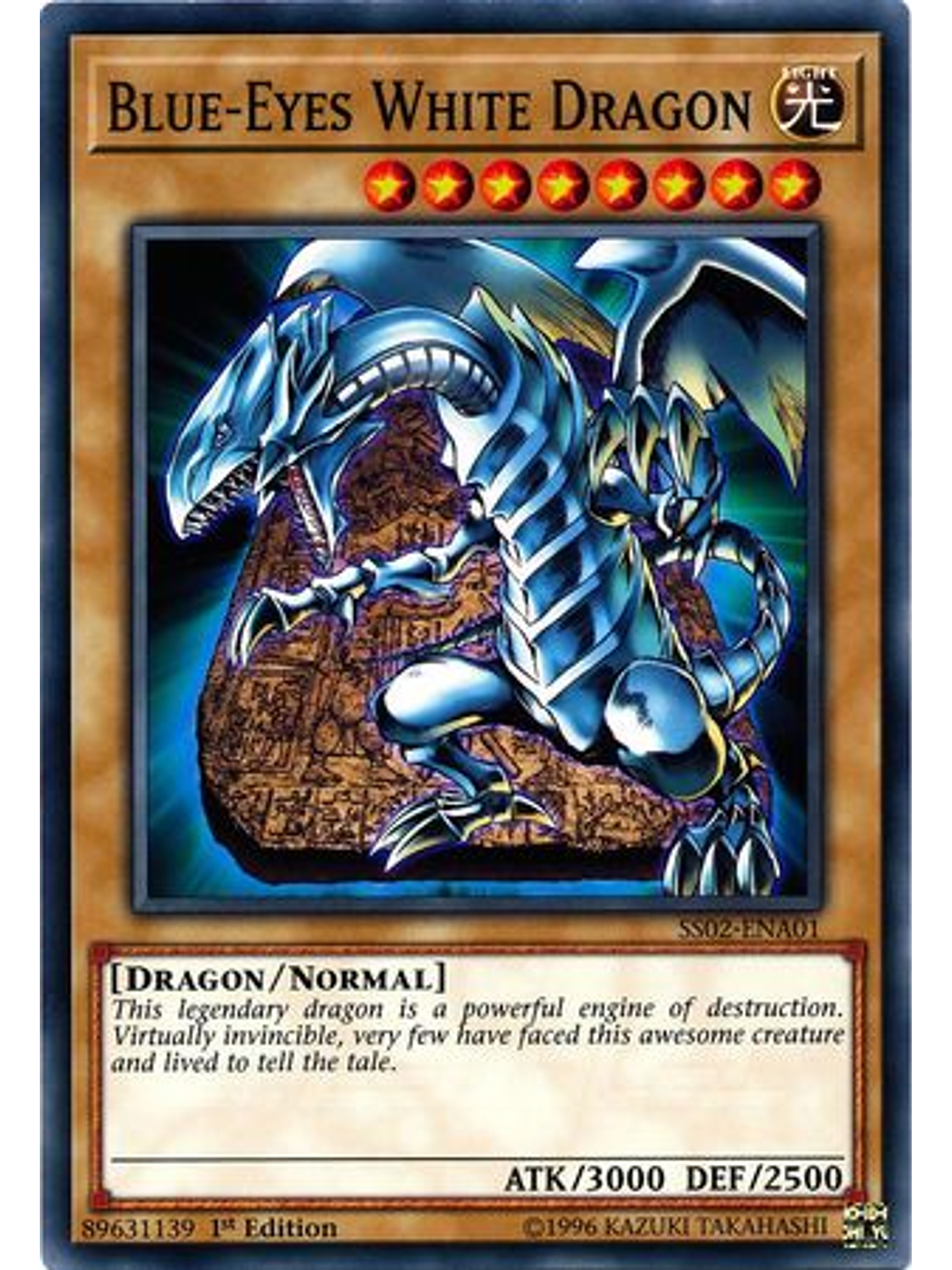 Blue-Eyes White Dragon - SS02-ENA01 - Common 1st Edition 1