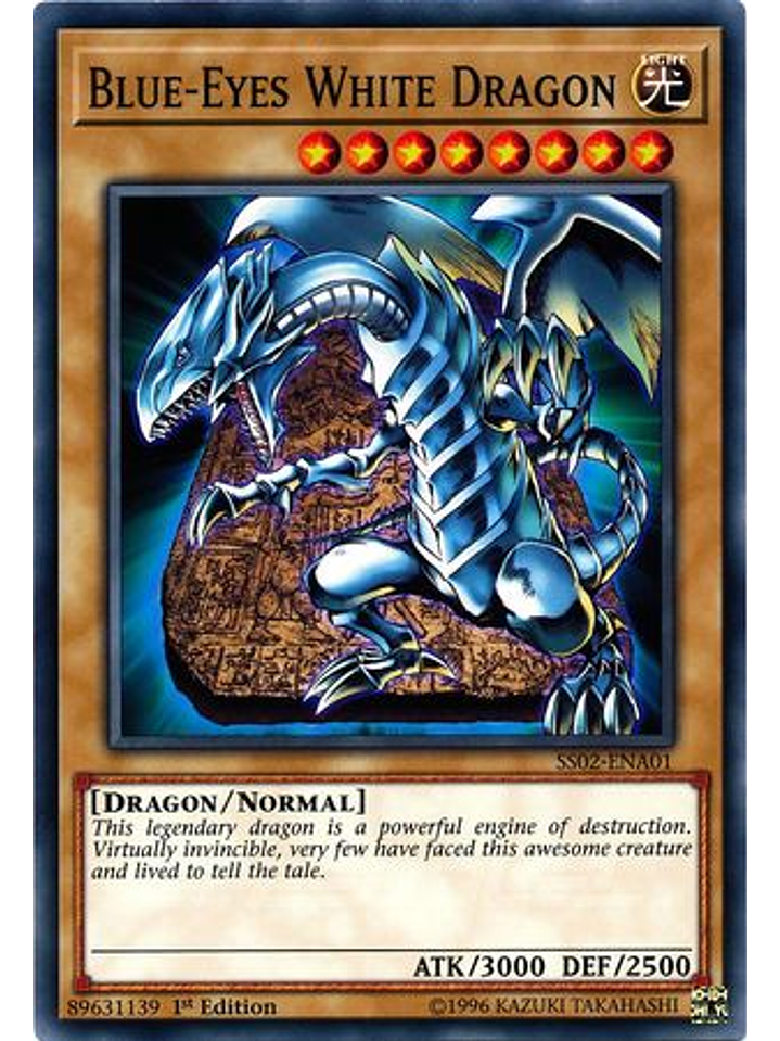 Blue-Eyes White Dragon - SS02-ENA01 - Common 1st Edition 1