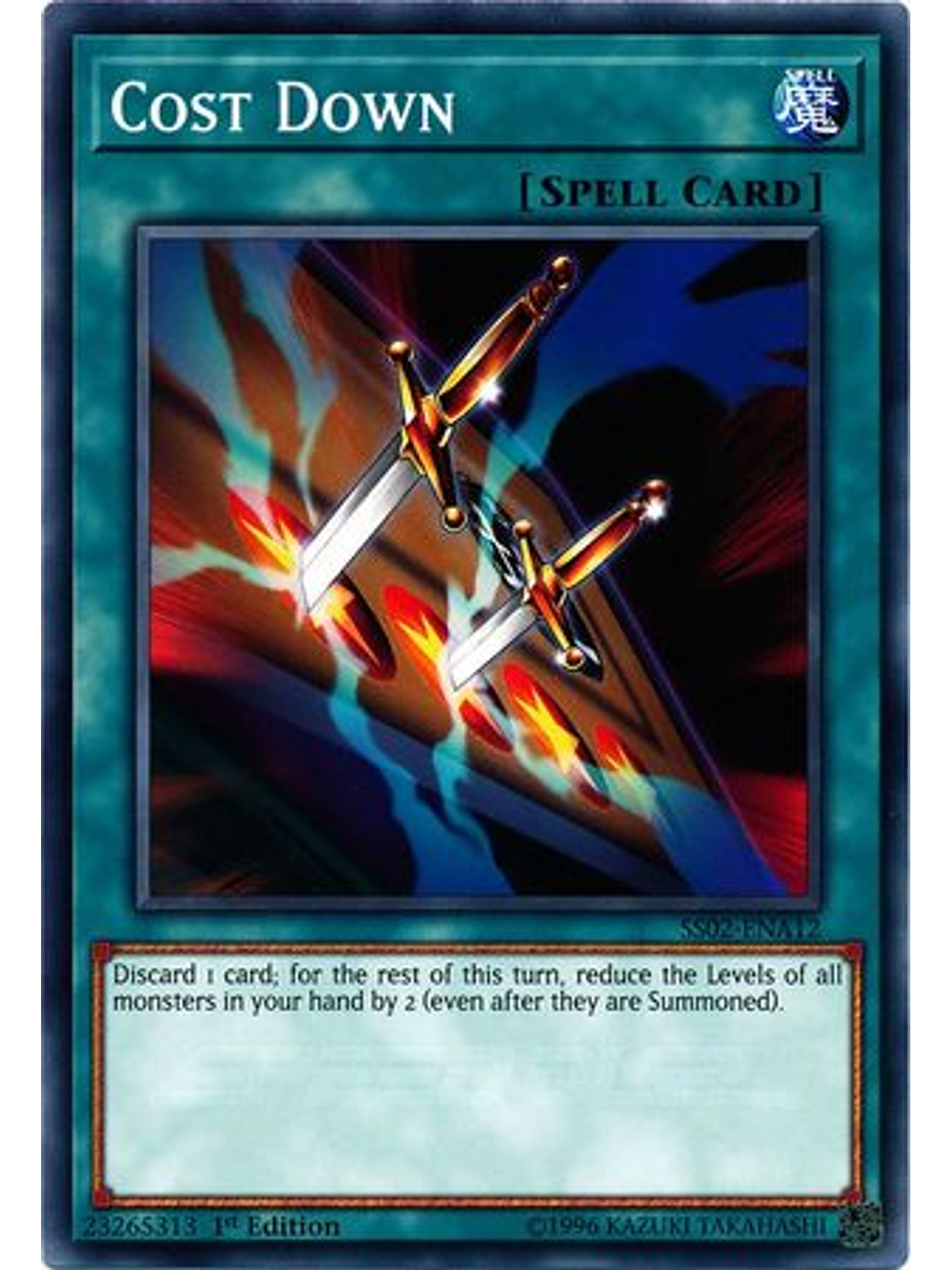 Cost Down - SS02-ENA12 - Common 1st Edition 1