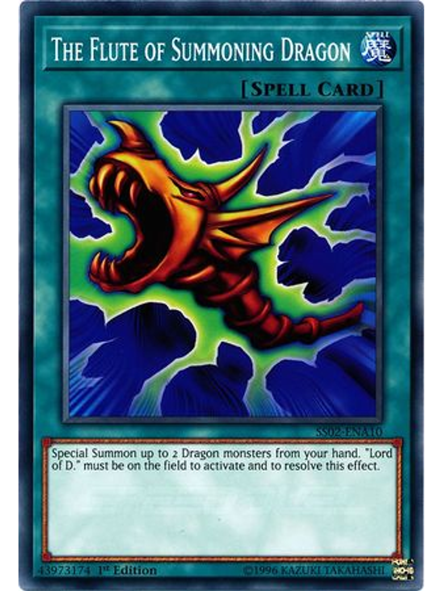 The Flute of Summoning Dragon - SS02-ENA10 - Common 1st Edition 1