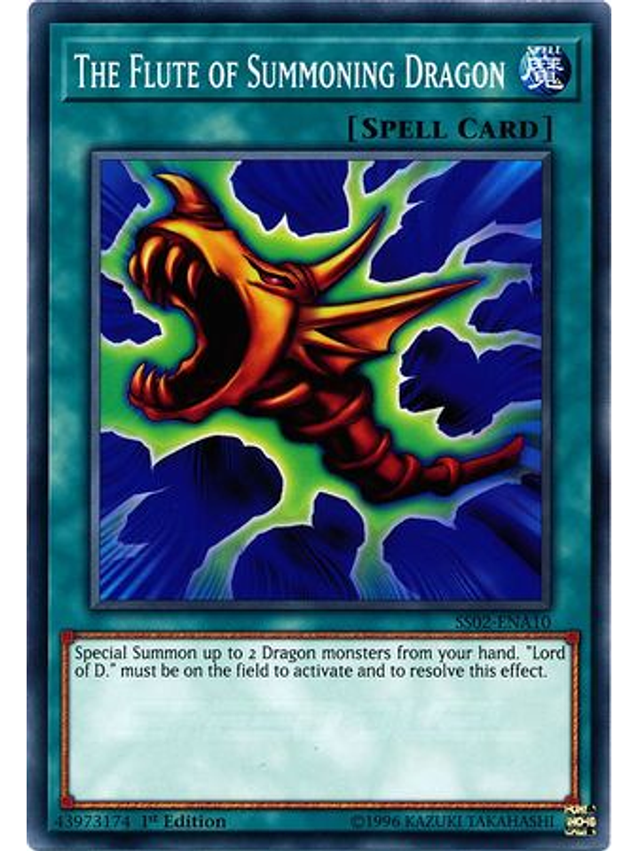 The Flute of Summoning Dragon - SS02-ENA10 - Common 1st Edition 1