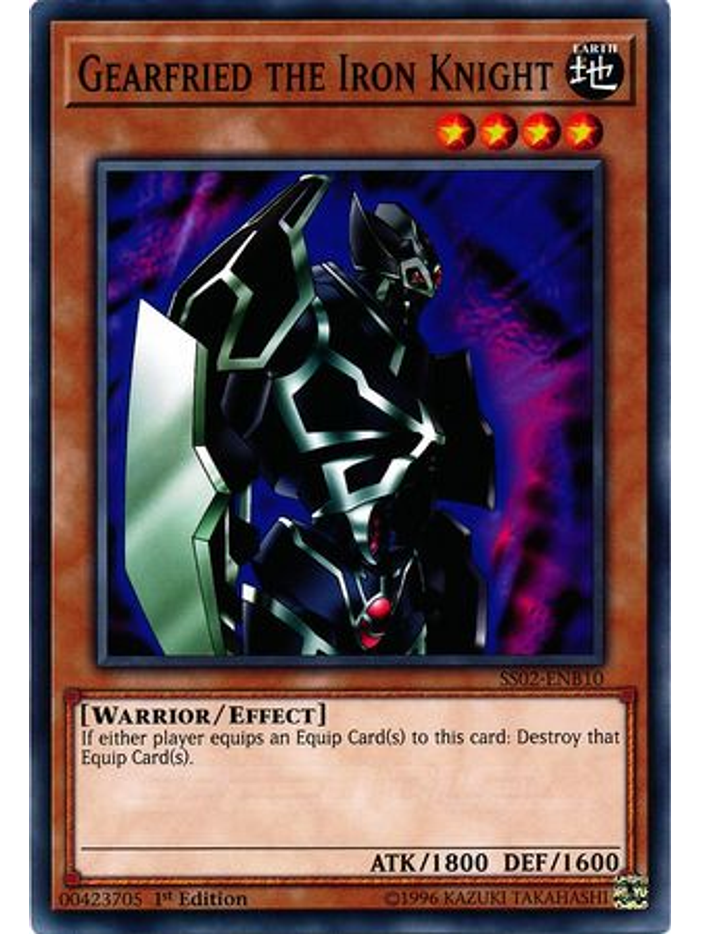 Gearfried the Iron Knight - SS02-ENB10 - Common 1st Edition 1