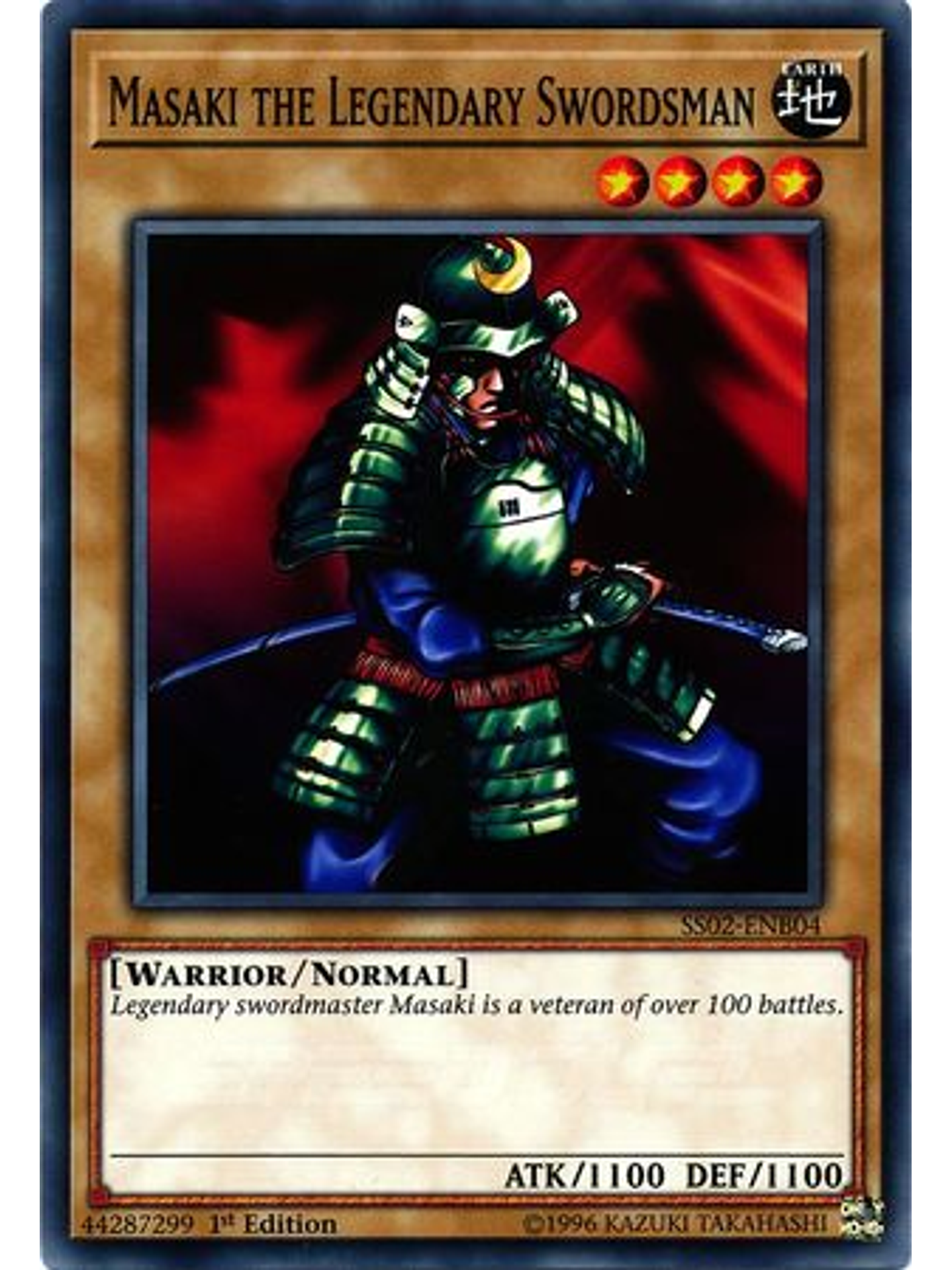 Masaki the Legendary Swordsman - SS02-ENB04 - Common 1st Edition 1