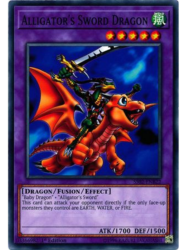Alligator's Sword Dragon - SS02-ENB22 - Common 1st Edition 1