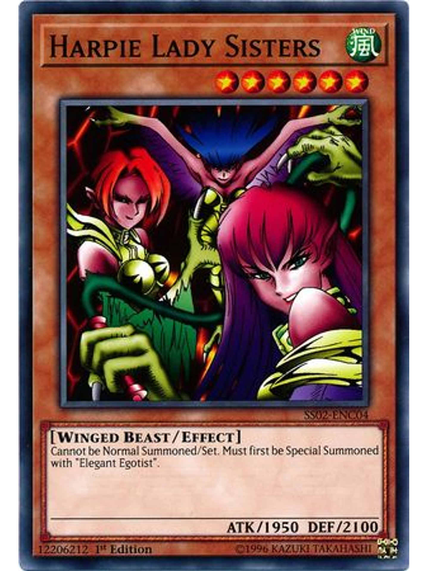 Harpie Lady Sisters - SS02-ENC04 - Common 1st Edition 1