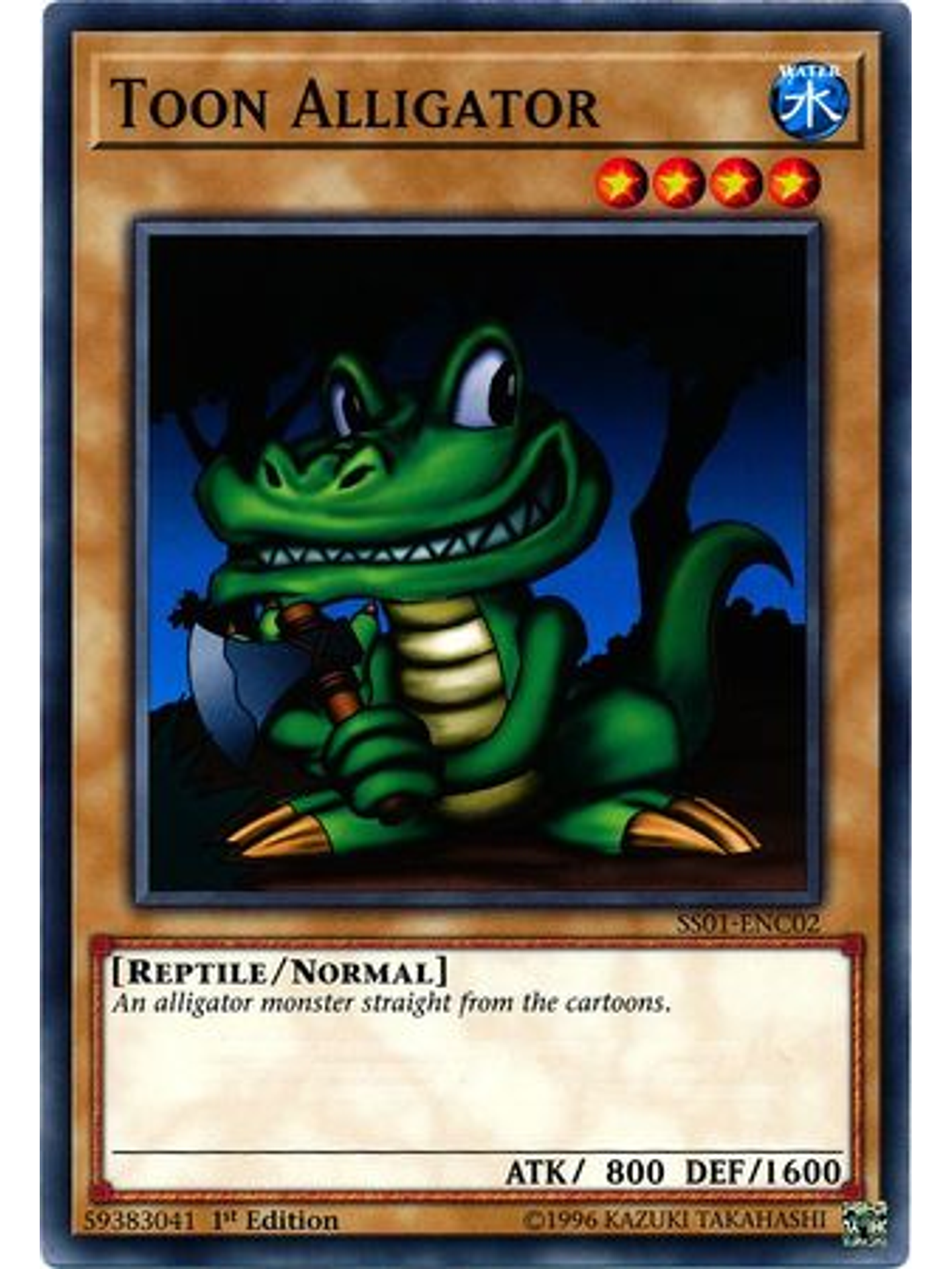 Toon Alligator - SS01-ENC02 - Common 1st Edition 1