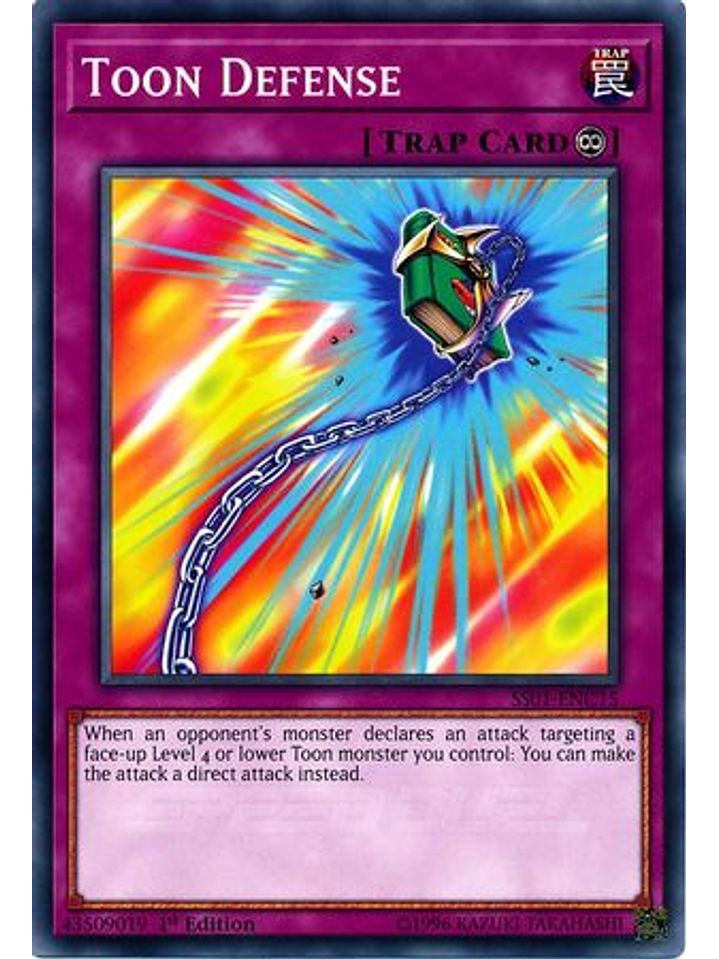 Toon Defense - SS01-ENC15 - Common 1st Edition 1