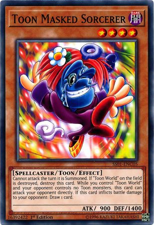 Toon Masked Sorcerer - SS01-ENC05 - Common 1st Edition