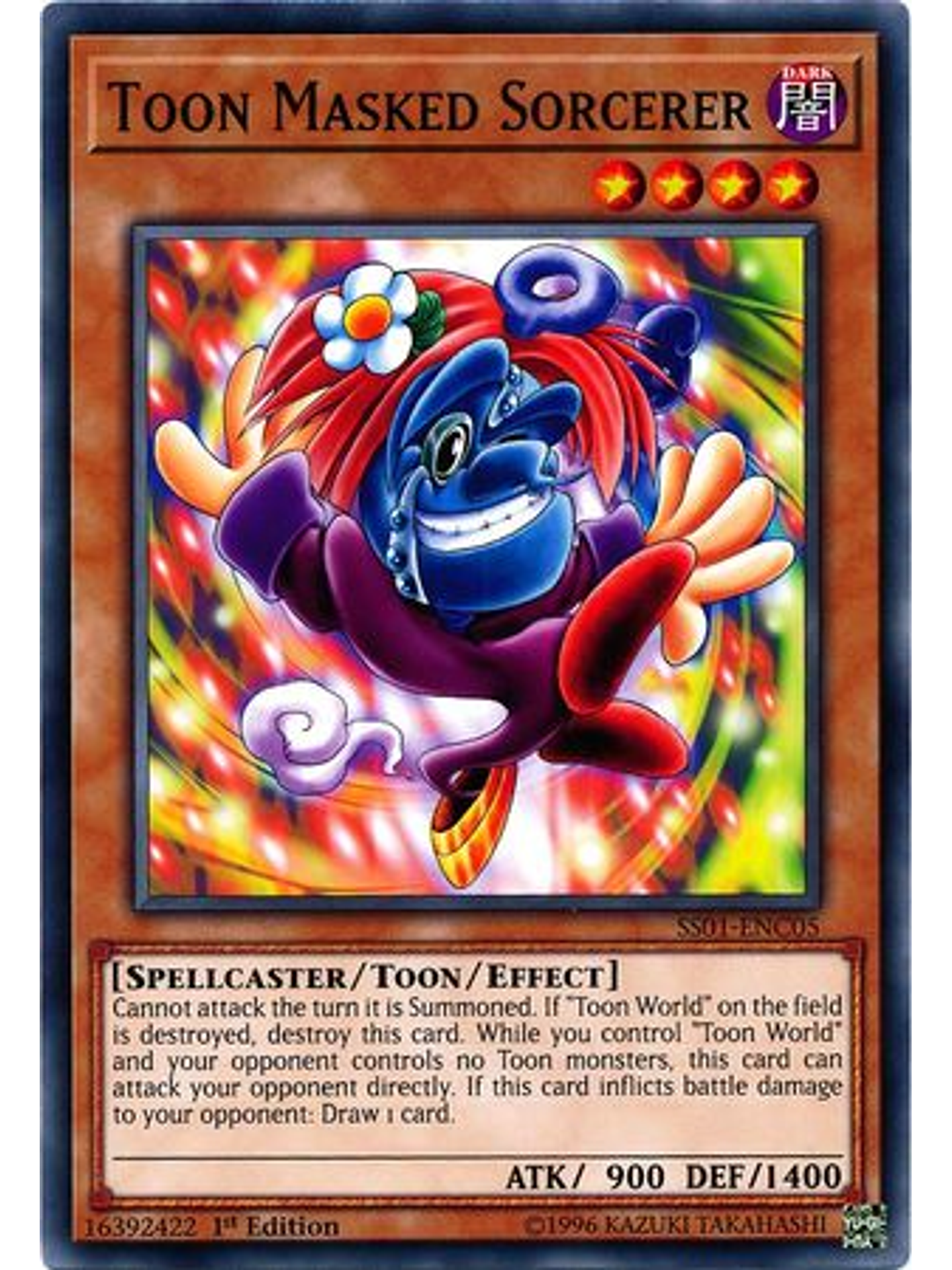 Toon Masked Sorcerer - SS01-ENC05 - Common 1st Edition 1