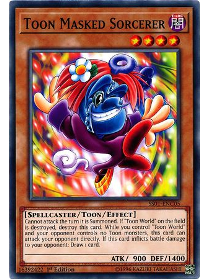 Toon Masked Sorcerer - SS01-ENC05 - Common 1st Edition 1