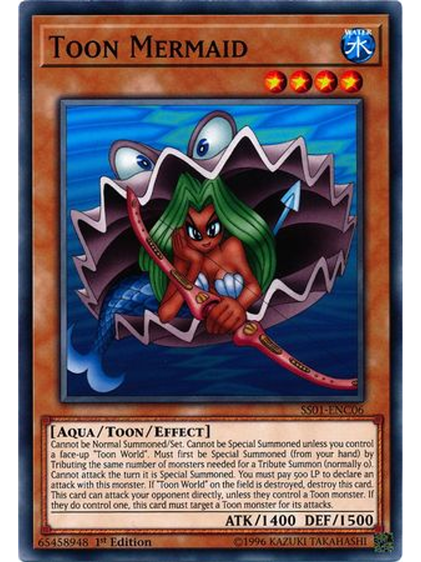 Toon Mermaid - SS01-ENC06 - Common 1st Edition 1