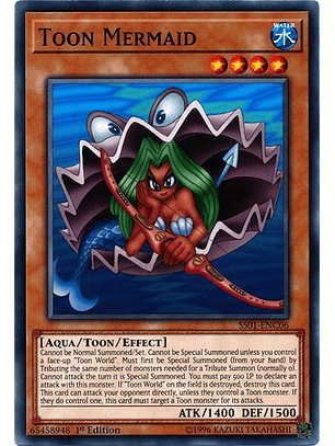 Toon Mermaid - SS01-ENC06 - Common 1st Edition