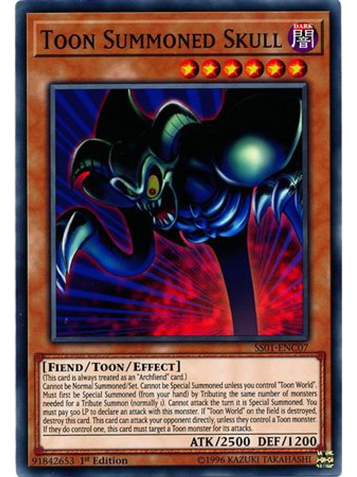 Toon Summoned Skull - SS01-ENC07 - Common 1st Edition 1