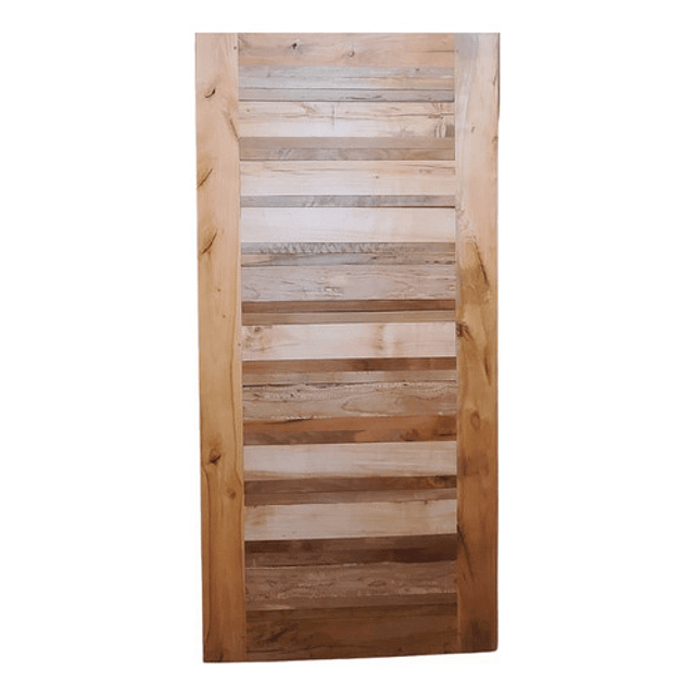 Puerta Madera Rustica 85x200 Natural 45mm Reversible. 1