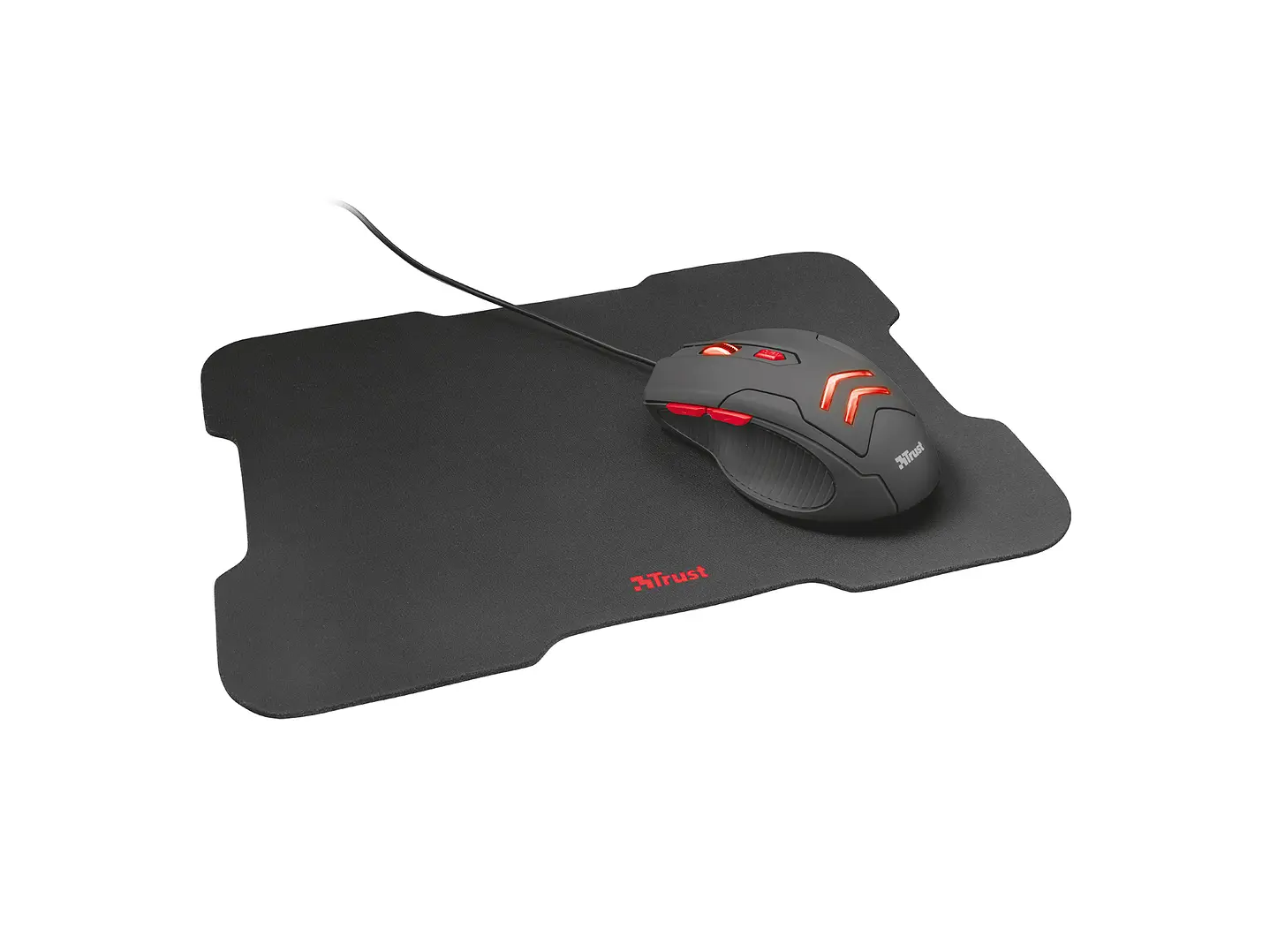 Kit Gamer Mouse + Mousepad Trust Ziva 3000 DPI LED 1