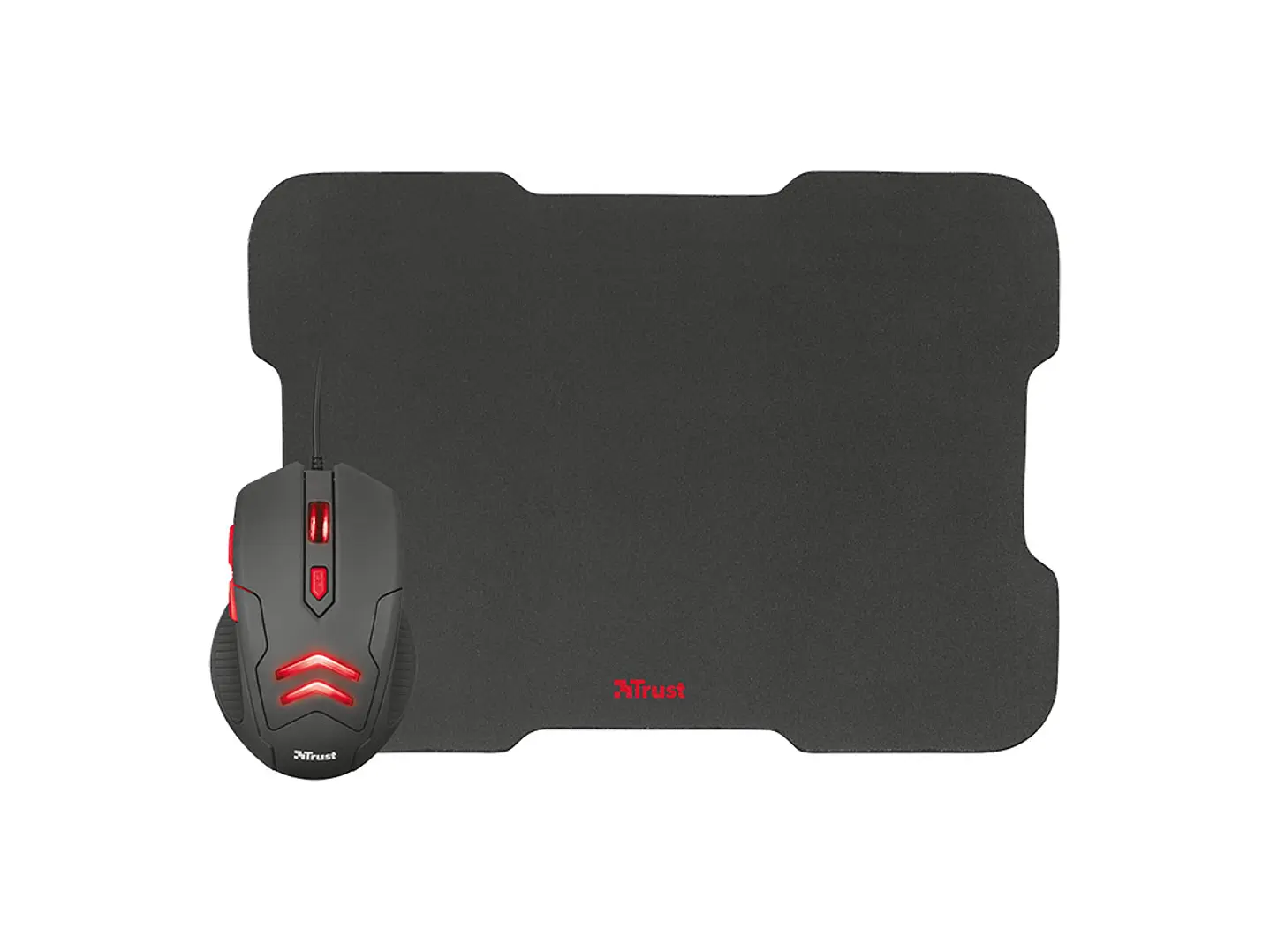 Kit Gamer Mouse + Mousepad Trust Ziva 3000 DPI LED 3
