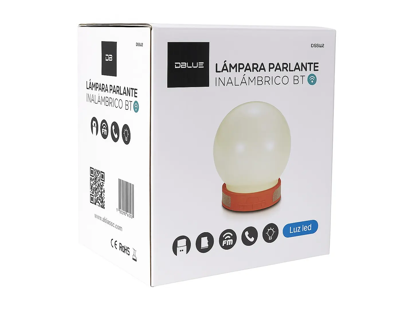Parlante Bluetooth con Luz LED Dblue DBS112 – USB/TF/FM 4