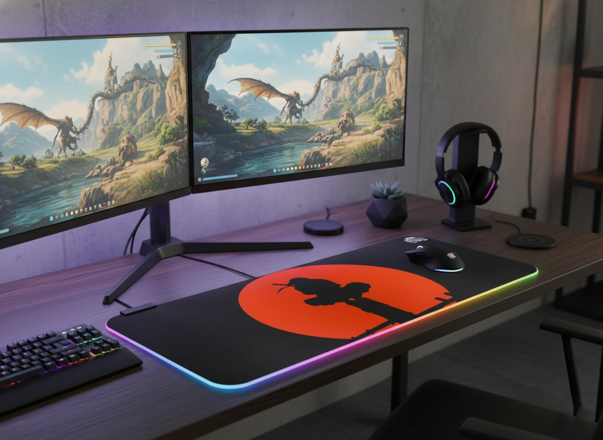 Mousepad Gamer RGB XL 70×30 DGX – Iluminación LED USB 1