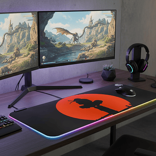 Mousepad Gamer RGB XL 70×30 DGX – Iluminación LED USB