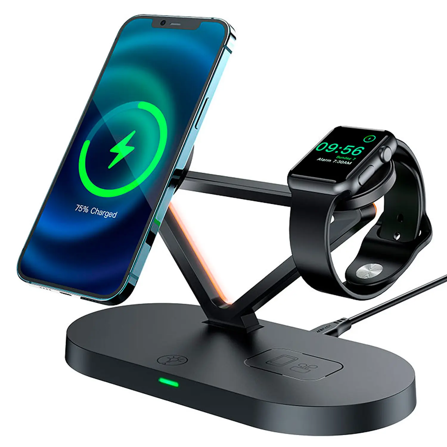 Cargador Inalámbrico 3 en 1 Acefast E9 Qi Rápido 1