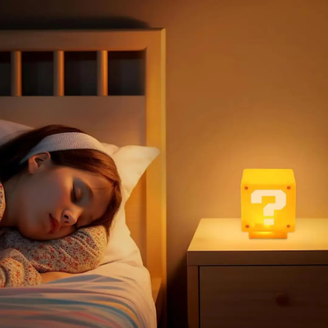 Cubo de Luz LED Mario Bros Recargable con Sonidos Originales 5