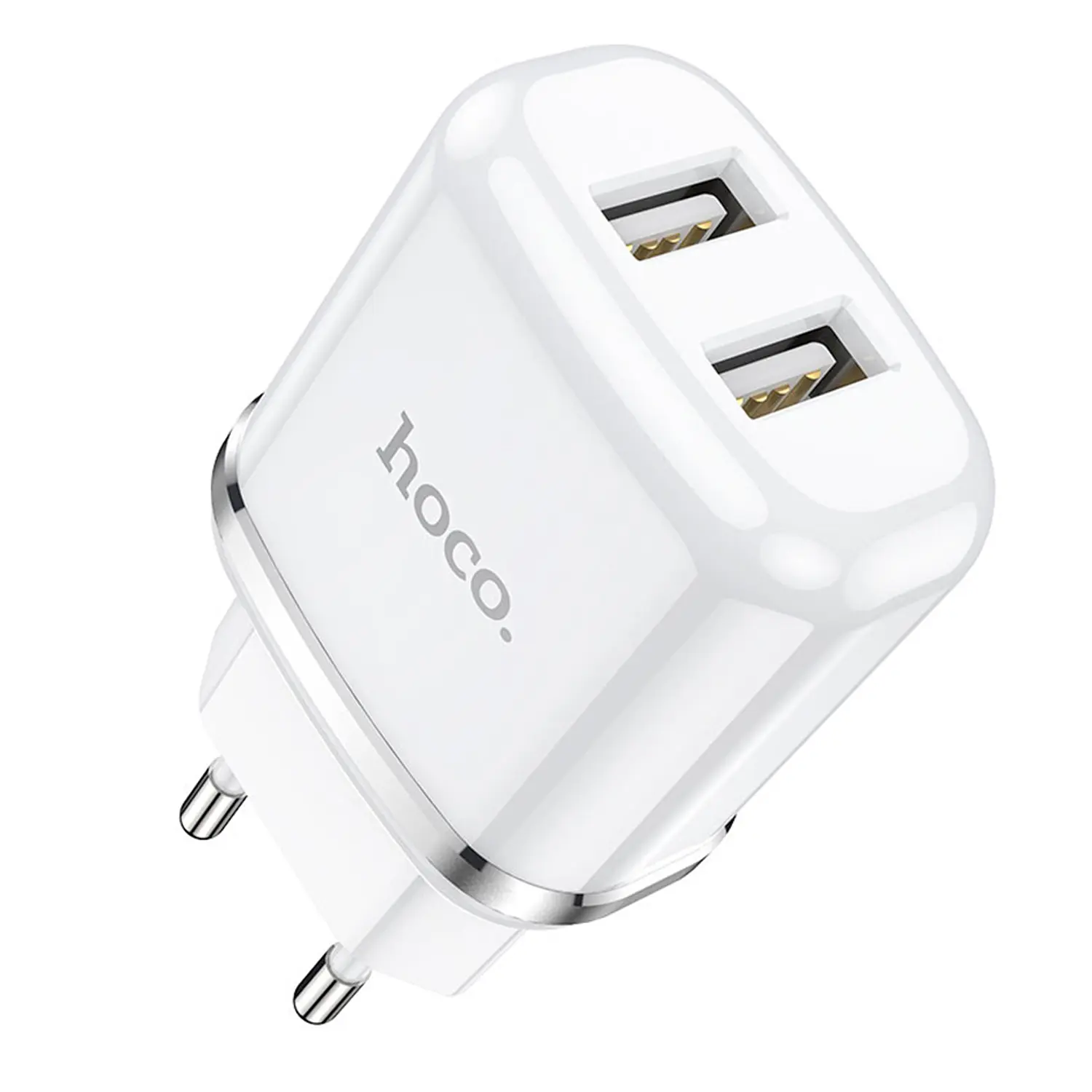 Cargador Hoco N4 2.4A con Doble USB + Cable Lightning 2