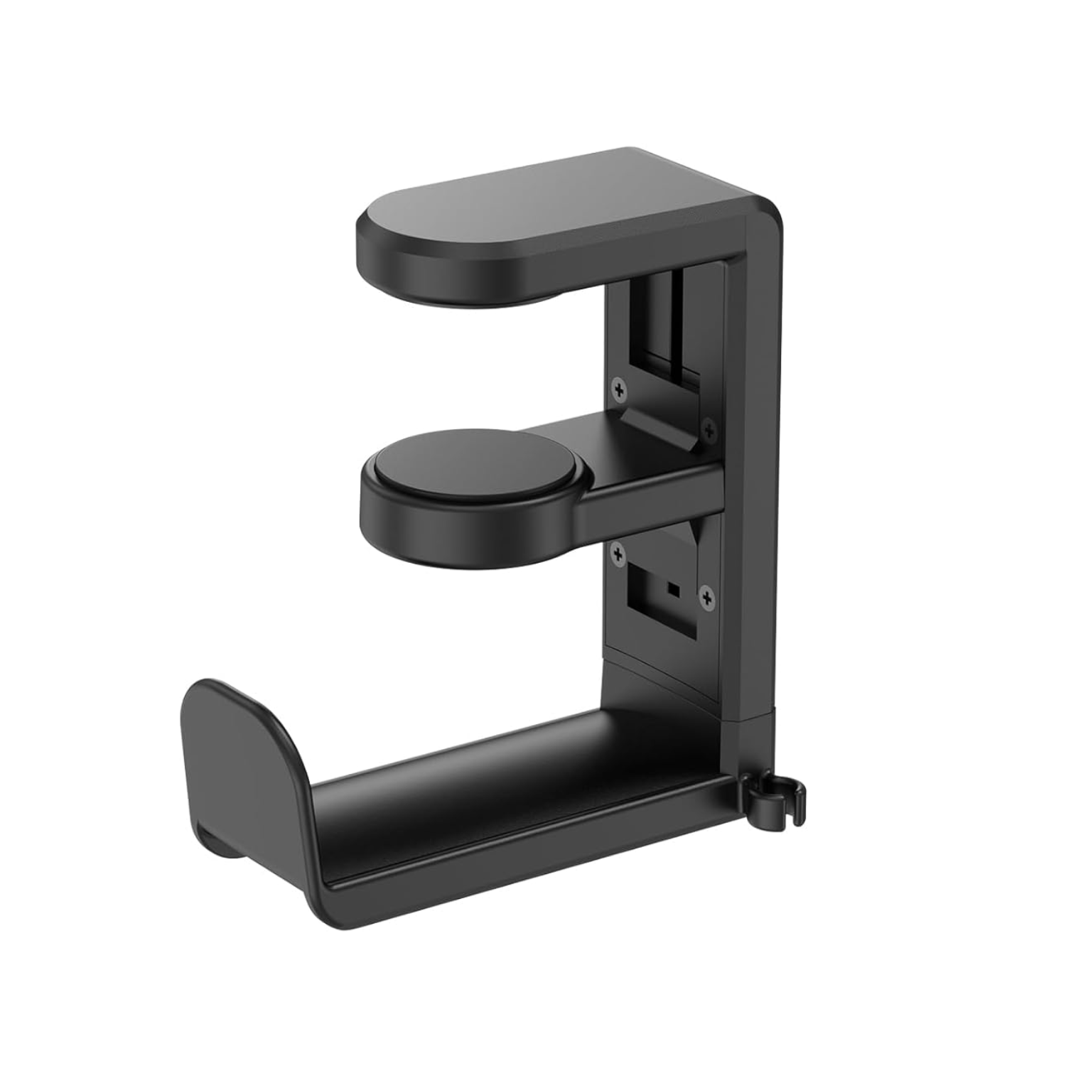 Soporte para Audífonos Bajo Escritorio Giratorio 360° con Abrazadera 2