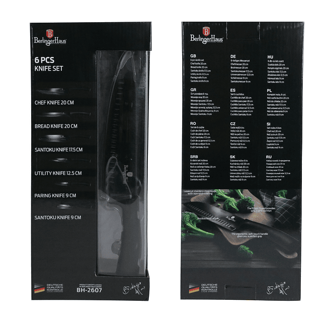 Cuchillos de Acero inoxidable Premium ( Set 6 unidades ).