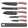 Cuchillos de Acero inoxidable I-ROSE + Barra Magnética ( Set 6 unidades )