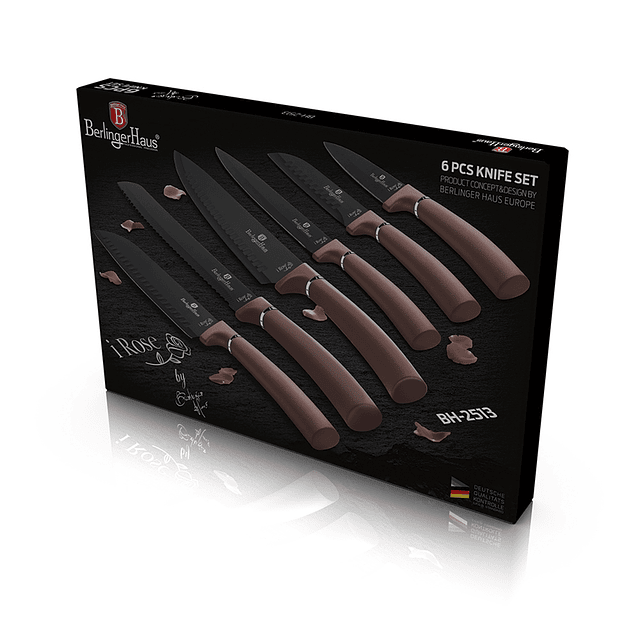 Cuchillos de Acero inoxidable I-ROSE ( Set 6 unidades )
