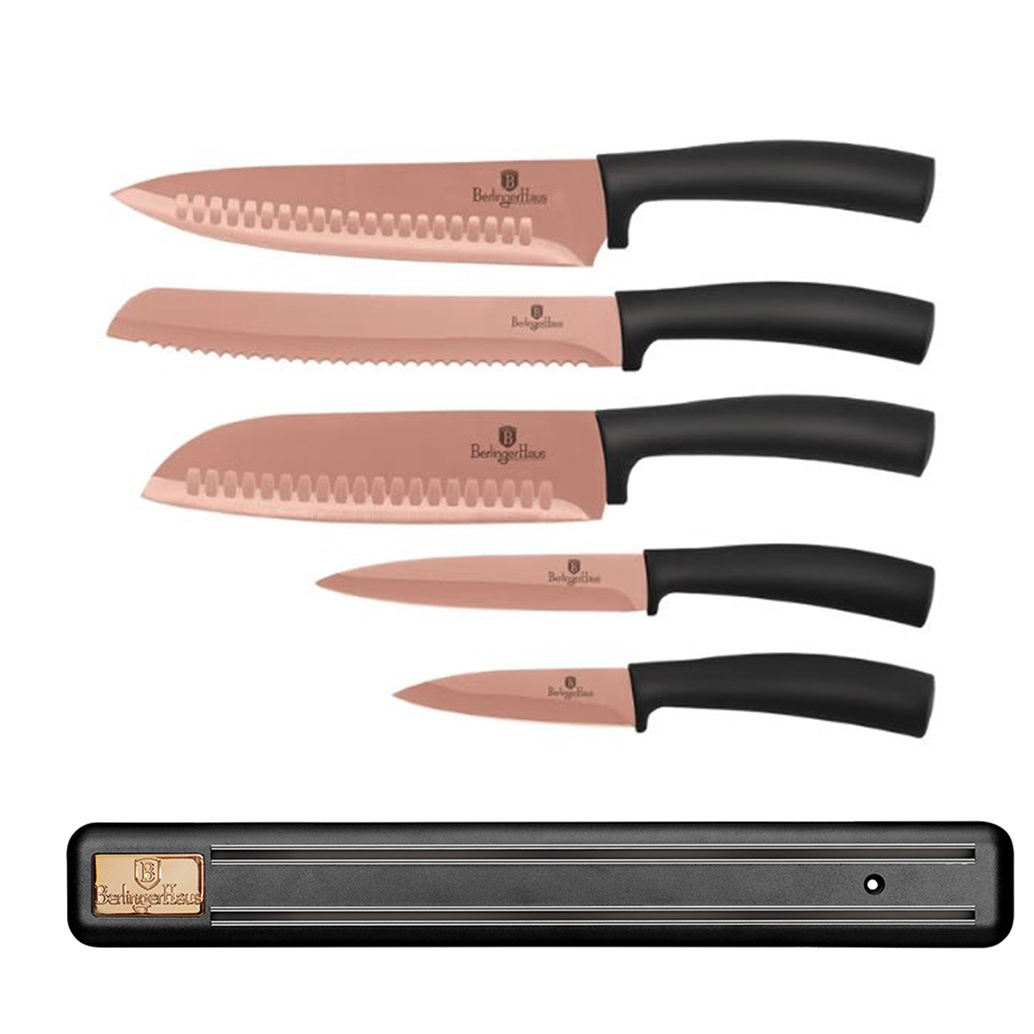 Set de cuchillos - BERLINGERHAUS I-Rose, Juego Cuchillos Cocina