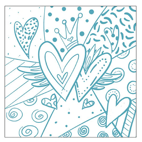 Posavasos Corazones 1