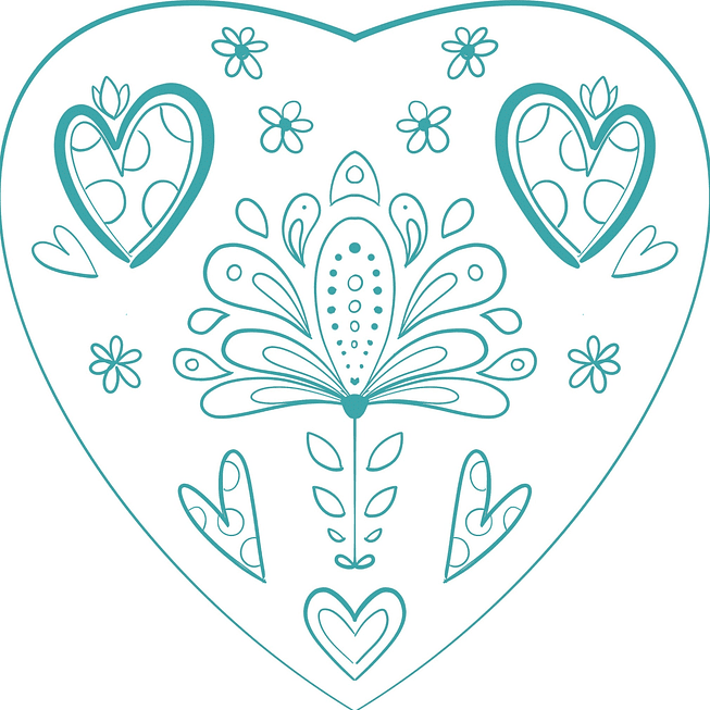 Color Menta Corazón 1