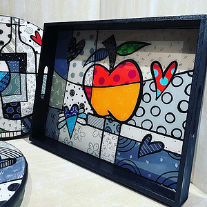 Bandeja L con resina - 2 Clases