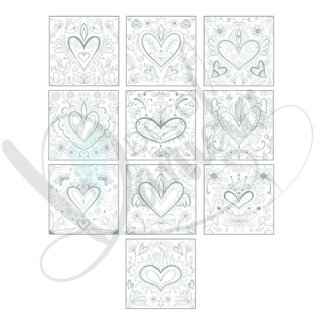 Posavasos Corazones Mex DD 2