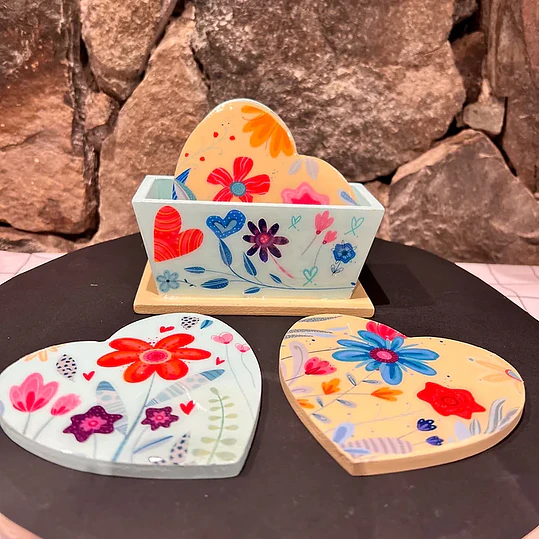 Posavasos con resina - 2 Clases 3