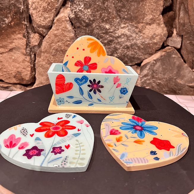 Posavasos con resina - 2 Clases 3