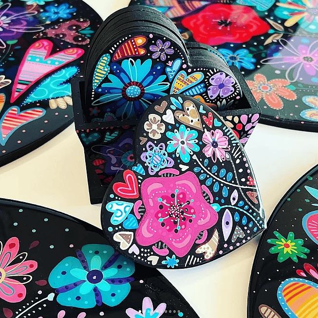 Posavasos con resina - 2 Clases 4