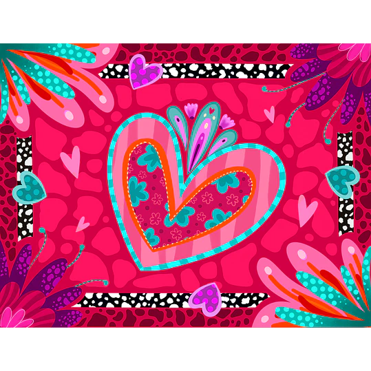 Funda iPad Corazón Rojo 13¨ 8