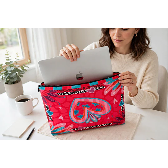 Funda iPad Corazón Rojo 13¨ 3