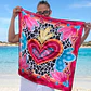 Pañuelo Corazón Rojo 70x70 - Miniatura 1